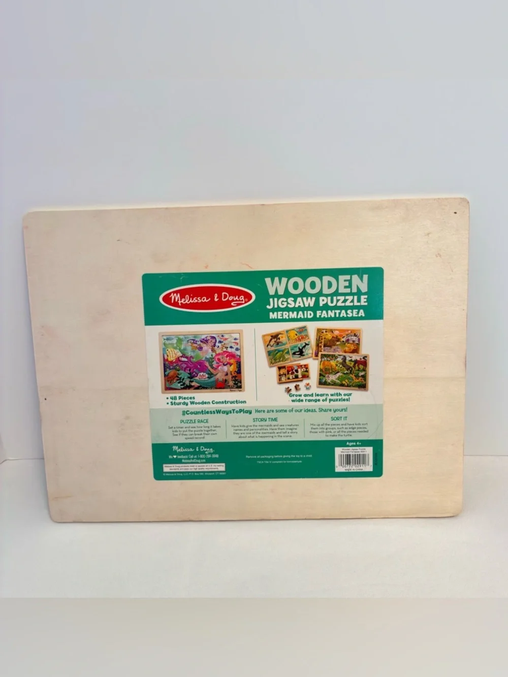 Melissa & Doug Wooden 48 Piece Jigsaw Puzzle Mermaid Fantasea